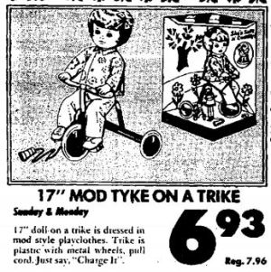 Wisconsin State Journal toy ads: 1960s